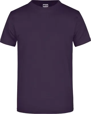 Produktbild von James & Nicholson Round-T Heavy (180g/qm) Gr. XL, aubergine