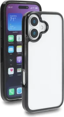 Produktbild von Delock Schutzhülle für iPhone 17 transparent-schwarz