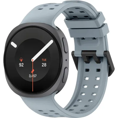 Produktbild von Perforiertes Armband für Galaxy Watch 9 40 mm / 44 mm / 8 40 mm / 44 mm / 8 Classic 46 mm, Tech-Protect Silicone Air, Grau