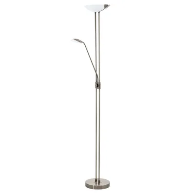 Produktbild von Eglo 93876 BAYA LED Stehleuchte 20W, 2,5W, 2,5W Brüniert Weiss Satiniert warmweiss dimmbar