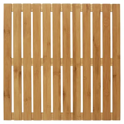 Immagine prodotto di WENKO Baderost Indoor Outdoor Bambus Vorleger 50x50 cm Matt Sauna Pool Dusche