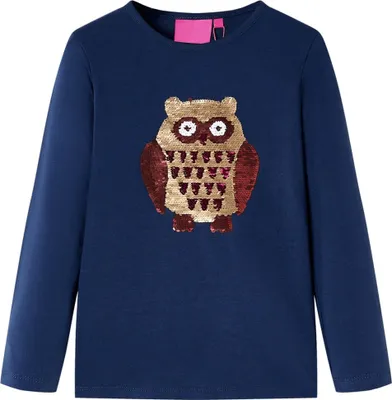 Produktbild von Kinder-Langarmshirt Marineblau 92