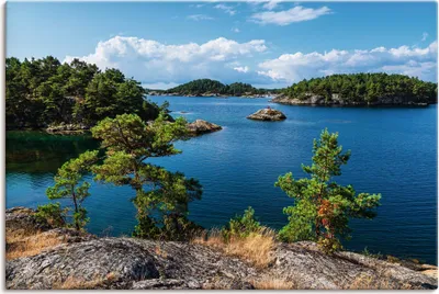 Produktbild von ARTland Leinwandbild Landschaft, Halbinsel Riveneset Norwegen Größe: 60x40 cm