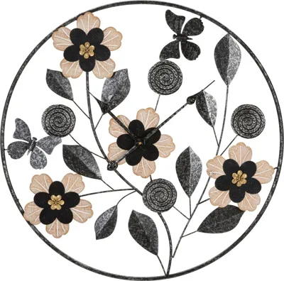 Image de Mauro Ferretti horloge murale Divaker Ø 67x5,5 cm brun noir