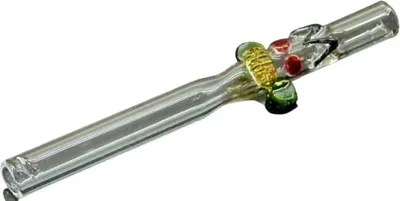 Produktbild von Transparente Voodoo-Pfeife aus Glas, 12 cm lang