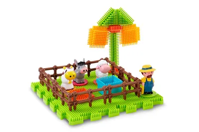 Produktbild von Plastikwürfel Stachelbauernhof, 22 Stück