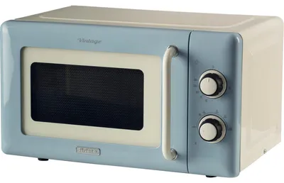 Immagine prodotto di Ariete Vintage Line 3960/05, piano di lavoro, solo microonde, 20 l, 800 W, comando a rotazione, azzurro