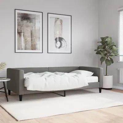 Immagine prodotto di Maison Exclusive - Divano letto con materasso, grigio scuro, 90x200 cm, tessuto