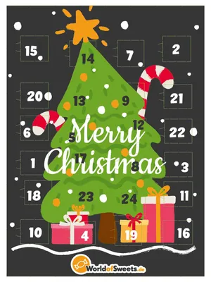 Produktbild von World of Sweets Adventskalender 'Merry Christmas'