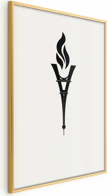 Produktbild von Posterpapier Poster - Torch Shaped Like the Eiffel Tower 21x30 cm Abstrakt i-A-10038-ao-a