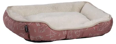 Produktbild von Flamingo Hundebett Lilly rechteckig rosa, Maße: 50 x 40 x 12 cm