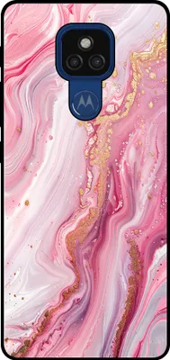 Obrázok produktu pre Smartphonica Puzdro na telefón vhodné pre Motorola Moto E7 Plus / G9 Play s mramorovou potlačou - TPU zadný kryt s mramorovým dizajnom - ružové