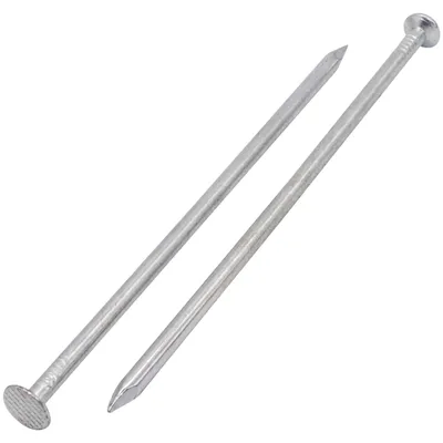 Imagen del producto de Clavos galvanizados para construcción, 5 x 150 mm, cabeza plana redonda, 70 unidades