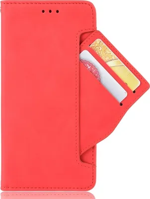 Produktbild von Mobigear Slide Wallet  Nokia 1.3 Hülle Klapphülle Geldbörse - Rot