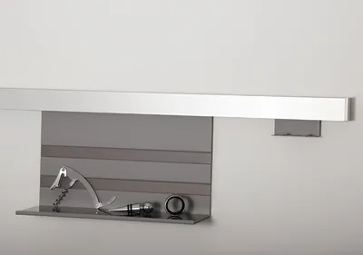Produktbild von Kesseböhmer Linero MosaiQ Starterset Profilleiste 1200 mm + Universalablage + 2er Hakenleiste Titangrau exklusiv von SOTECH