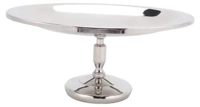 Imagen del producto de Vasos de acero inoxidable para postres, con base ovalada