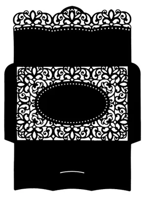 Stanzschablone Umschlag 2, 27,5 x 20 cm, Stahl