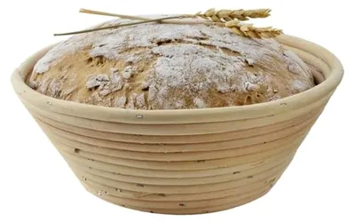 Produktbild von Runder Brotkorb aus Rattan, 20 cm