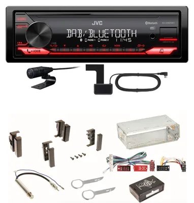 Produktbild von JVC KD-X282DBT Bluetooth Digitalradio Einbauset für Audi A4 B5 A6 4B C4 A8