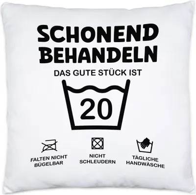 Produktbild von Schonend Behandeln Das Gute Stück ist 20 Kissen Inkl Füllung Geburtstag Runder Geburtstag Sarkasmus Humor