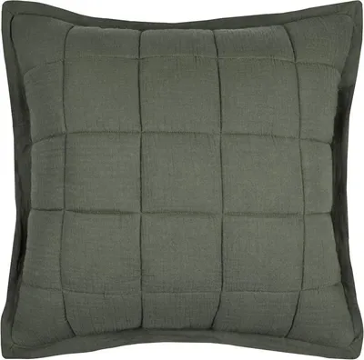 Immagine prodotto di STOF | Cuscino per divano - Cuscino - ELLIE - 45x45 cm - Khaki - Design elegante - Cotone di alta qualità - 1 pezzo