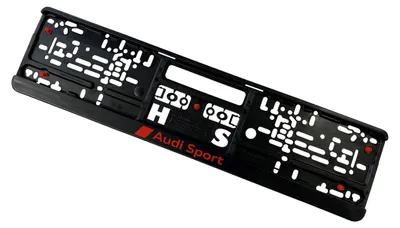 Original AUDI SPORT Premium Kennzeichenhalter Halter passend für alle Fahrzeuge – Produktansicht
