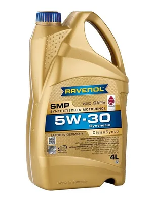 Zdjęcie produktu dla Olej Ravenol 5W30 4L Smp Clean Synto / Sn / C3 / 229.51 / 504.00 507.00 / C30 / Ll04 / Ms-11106 / 9.55535-S1