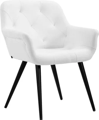Produktbild von CLP Esszimmerstuhl Langford Metallgestell weiß Material Kunstleder