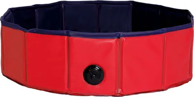 Immagine prodotto di piscina per anatre, oche e galline, stabile e facile da pulire, valvola di scarico e base antiscivolo, PVC antigraffio, 80 cm Ø