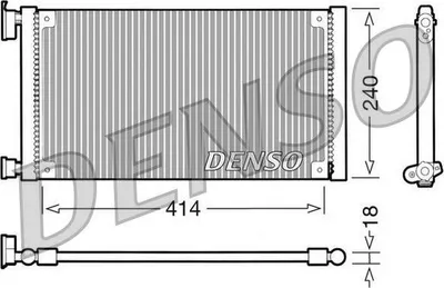 Produktbild von DENSO Kondensator, Klimaanlage  DCN09120