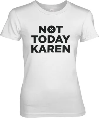 Produktbild von Not Today Karen Girly Tee - Small - White
