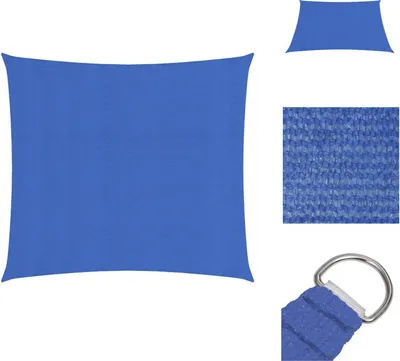 Zdjęcie produktu dla vidaXL Markiza 160 g/m² Niebieska 2x2 m HDPE - Parasole i osłony przeciwsłoneczne