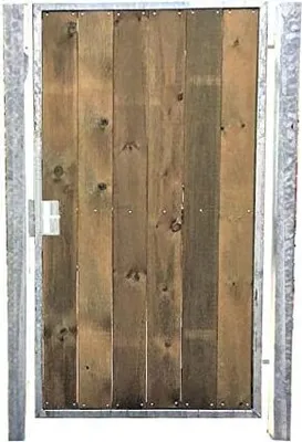 Produktbild von Gartentor Holztor mit Pfosten 105cm x 180cm Tor Pforte Verzinkt Holz senkrecht