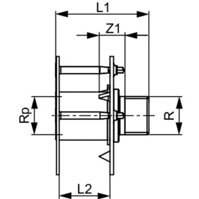 Produktbild von TECE 708706 TECEflex Wanddurchführung universell m.
