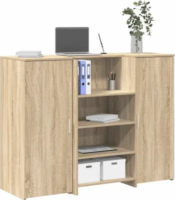 Produktbild von Möbel Empfangstheke Sonoma-Eiche 135x50x103,5 cm Holzwerkstoff - Schreibtische 3324189