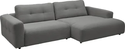 Produktbild von KAWOLA Sofa MIKA Ecksofa XL Cord grau Longchair rechts