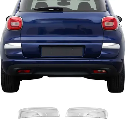 Image de Moulure de Pare-chcos Arrière pour Fiat 500L 2018-2024 acier inox 2 Pcs