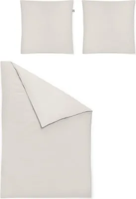 Produktbild von Irisette Fein-Biber Bettwäsche-Garnitur Lago-8450 Größe 135x200+80x80 cm Farbe u.ecru-85