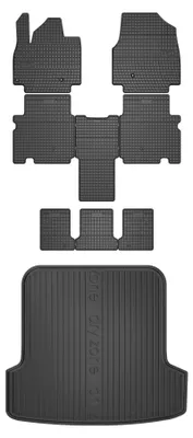 Obrázok produktu pre Gumové autokoberce SolidPRO + vaňa kufra DryZone pre: Kia EV9 2023- SUV 8 ks