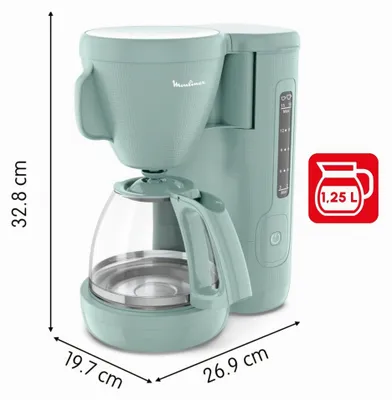 Imagen del producto de Moulinex FG2M1310, Cafetera de goteo, para café molido, 1000 W, azul claro