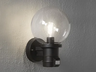 Produktbild von Konstsmide Nemi Move Kunststoff, schwarz, klares Glas 7321-750