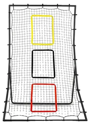 Productafbeelding van Terugkaatsnet, driezone rebounder, robuuste stalen constructie, zwart