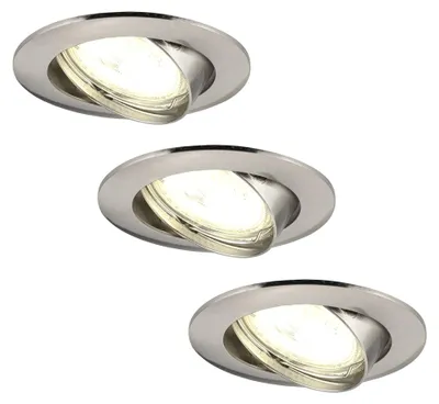 Image de Ledvion lot de 3 spot encastrable LED rond 3W blanc chaud