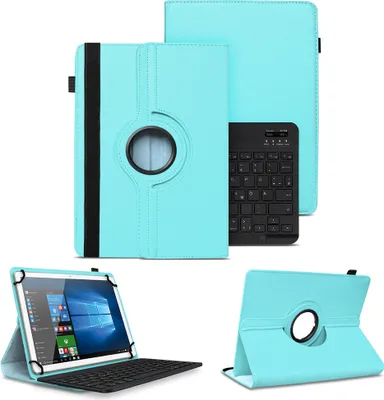 Produktbild von Schutzhülle Tastatur für Amazon Fire Max 11 Bluetooth Tasche 360° Drehbar HülleFarben:Türkis