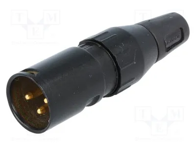 Zdjęcie produktu dla 1 sztuka złącza: wtyk, 3 piny, proste, 50V, 713-0300 - złącze do kabli, do lutowania
