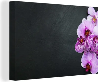 Zdjęcie produktu dla OneMillionCanvasses® - Obrazy na płótnie - 140x90 cm, Orchidea - Kwiaty - Różowy - Flora, Dekoracja ścienna - Zdjęcie na płótnie - Obraz na drewnianej ramie