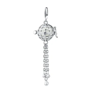 Produktbild von PANDACHARMS Leuchtender Engelsrufer Charm Anhänger, 925er Sterling Silber, passt zu Pandora