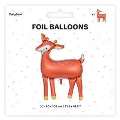Immagine prodotto di Palloncino Decorativo in Foil a Forma di Cervo 80x105cm