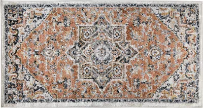 Zdjęcie produktu dla BELIANI Dywan beżowy 80 x 150 cm wzór orientalny z efektem postarzania styl tradycyjny