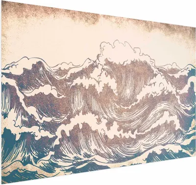 Produktbild von Posterpapier Poster - Giant Waves 60x40 cm Muster c-C-10115-ao-a